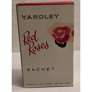 Yardley Red Roses Sachet Powder New In Box